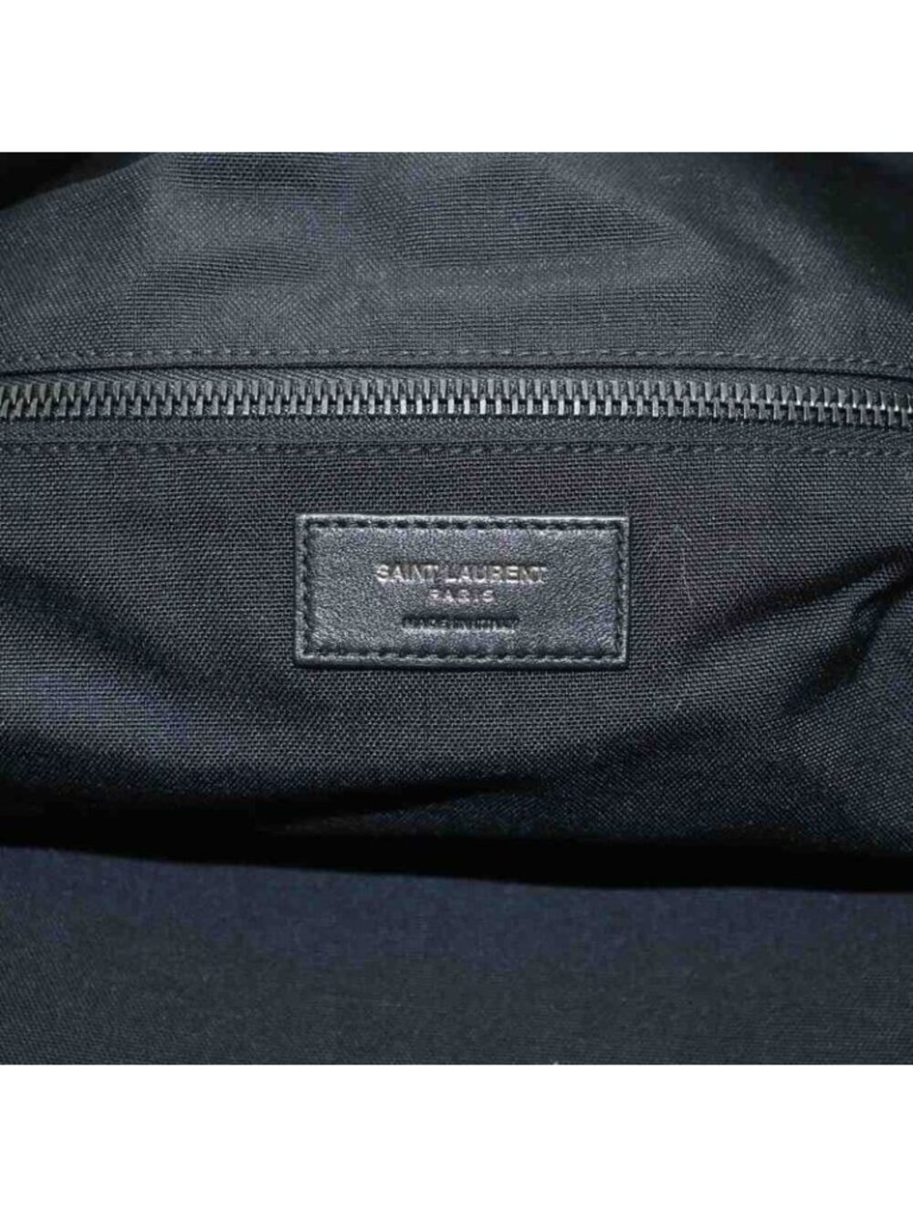 Saint Laurent Paris Nuxx Leopard Duffel 2-Way Shoulder Bag Corduroy Beige Black - Picture 4 of 8